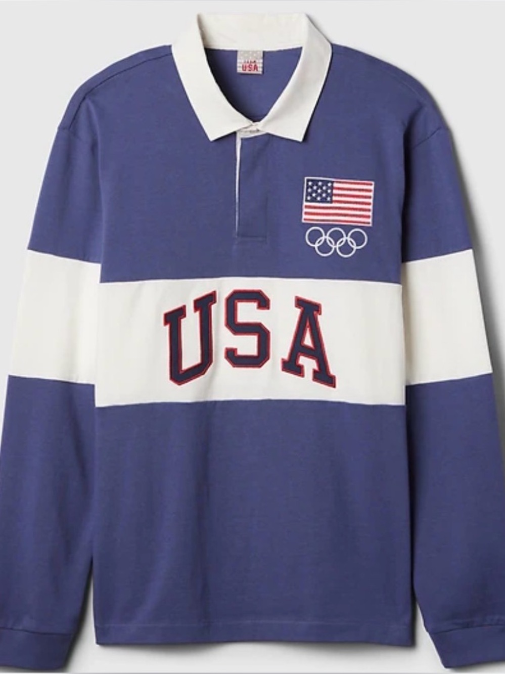 Gap Team USA Rugby Polo Shirt USA - Blue
